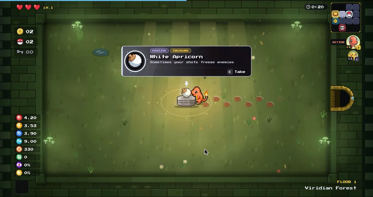 An item card for a passive item showing its name, type and effect